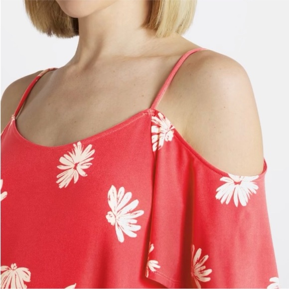 Kalieigh Coral Pink Floral Cold Shoulder Top – XL – Stitch Fix - Picture 9 of 15